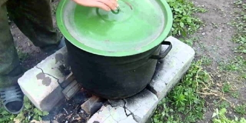 Toplo dimljena pušnica iz kante uradi sam: fotografija + video